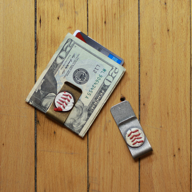 Baseball Seam Money Clip