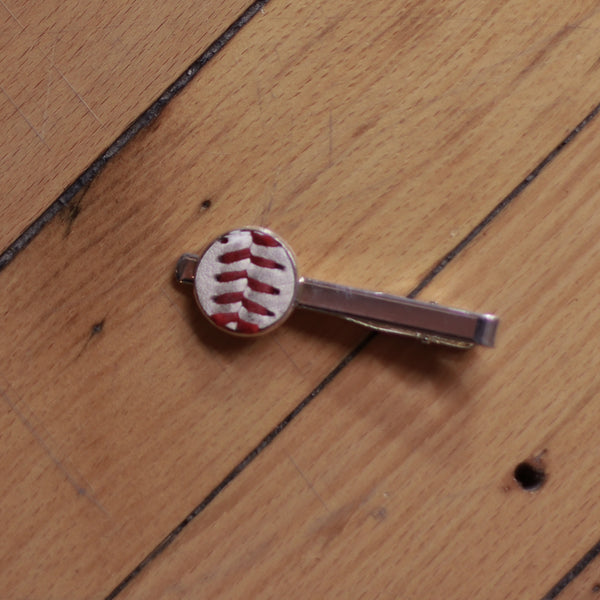 Baseball Seam Tie Clip