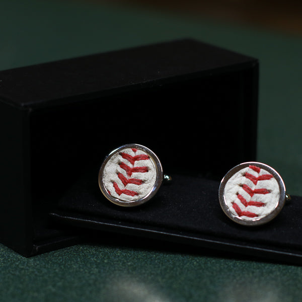 Baseball Cufflinks Made with Actual Used Baseballs The Baseball