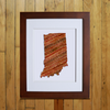 “America At The Seams” Framed Print of State Artwork