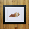 “America At The Seams” Framed Print of State Artwork