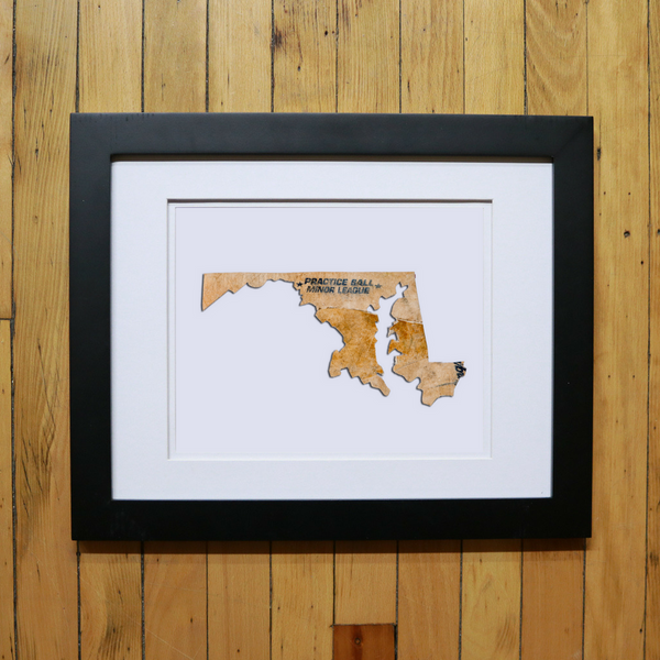 “America At The Seams” Framed Print of State Artwork