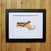 “America At The Seams” Framed Print of State Artwork