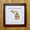 “America At The Seams” Framed Print of State Artwork