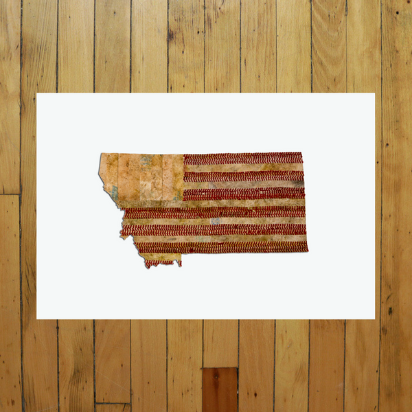 “America At The Seams” Print of State Artwork