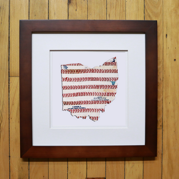 “America At The Seams” Framed Print of State Artwork