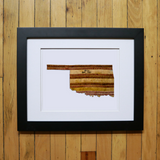 “America At The Seams” Framed Print of State Artwork