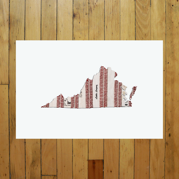 “America At The Seams” Print of State Artwork