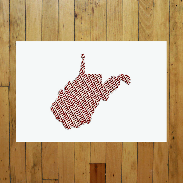 “America At The Seams” Print of State Artwork