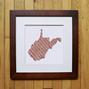 “America At The Seams” Framed Print of State Artwork