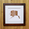 “America At The Seams” Framed Print of State Artwork