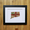 “America At The Seams” Framed Print of State Artwork