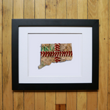 “America At The Seams” Framed Print of State Artwork