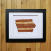 “America At The Seams” Framed Print of State Artwork