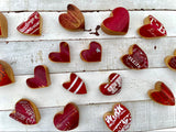 Red Wood Pocket Hearts - Batch No. 7