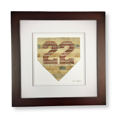"Seams of Love" Baseball Heart Original Artwork