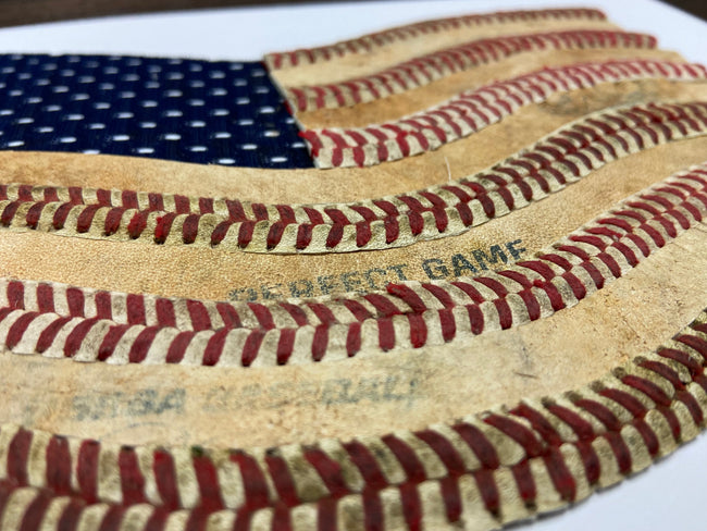 "America's Game" Original Baseball American Flag Artwork