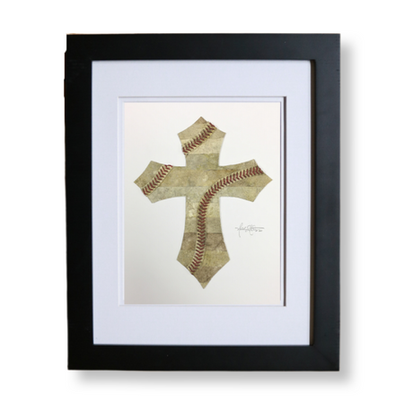 "Celtic Cross" Original Baseball Artwork