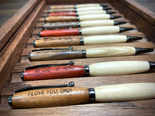 Customizable Wood Pen - carved from broken baseball bats