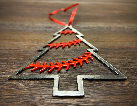 4 Piece Steel Baseball Ornament Set