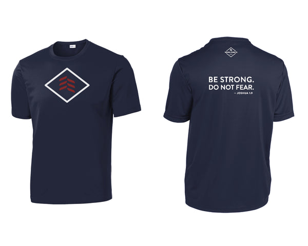 BE STRONG DO NOT FEAR Dri Fit Logo Shirt