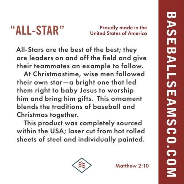 “ALL-STAR” Steel Christmas Ornament