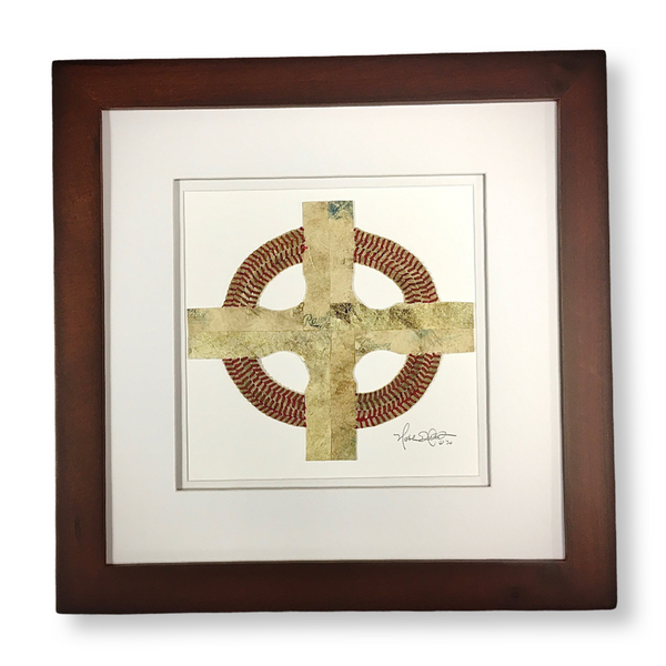 "Celtic Cross" Original Baseball Artwork