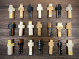 Gripped Wood Baseball Bat Taped Pocket Crosses
