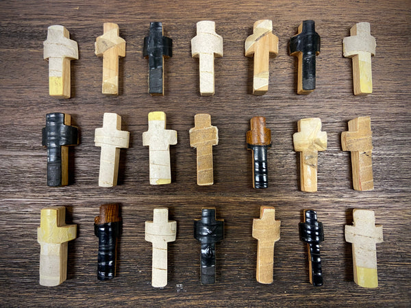 Gripped Wood Baseball Bat Taped Pocket Crosses