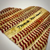 Customizable Baseball Heart Print in 10x10 White Matting