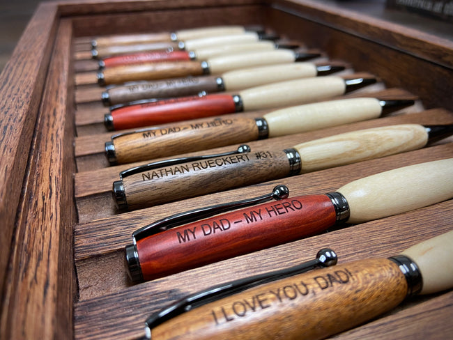 Customizable Wood Pen - carved from broken baseball bats