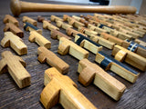 Plain Wood Baseball Bat Pocket Crosses
