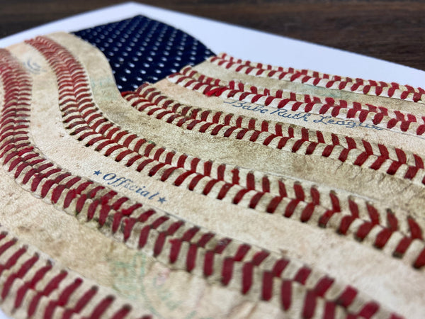 "America's Game" Original Baseball American Flag Artwork