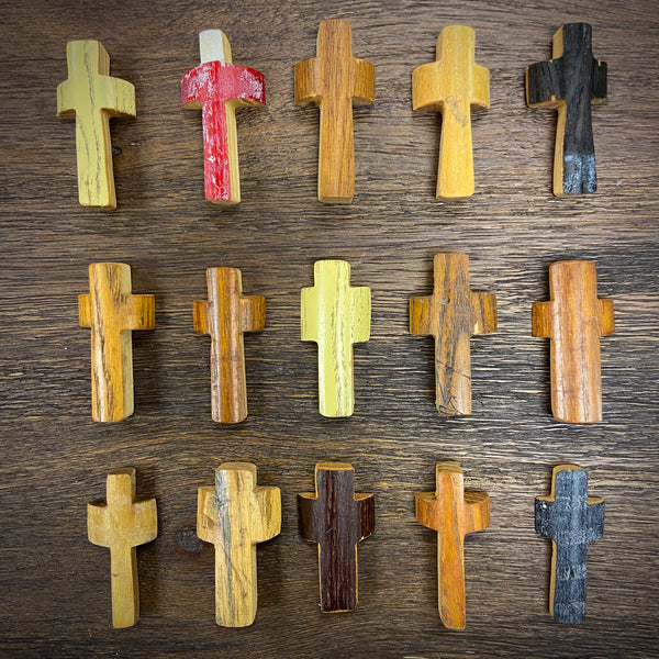 Plain Wood Baseball Bat Pocket Crosses