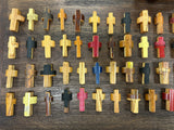 Small Batch No. 8 Wood Baseball Bat Pocket Crosses