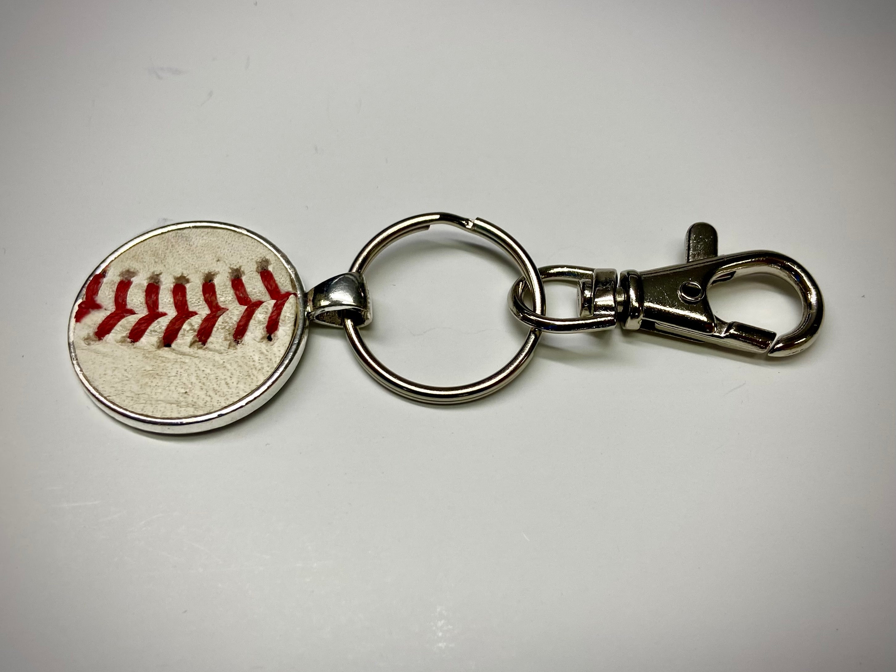 Silver Baseball Seam Keychain Gift The Baseball Seams Company