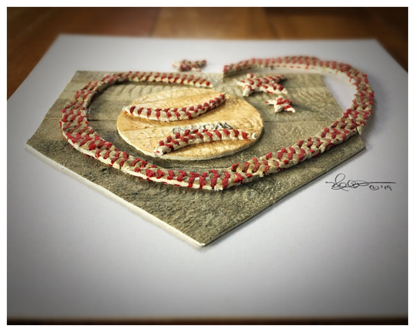 Miracle League Logo - Original Artwork Made from Actual Used Baseballs