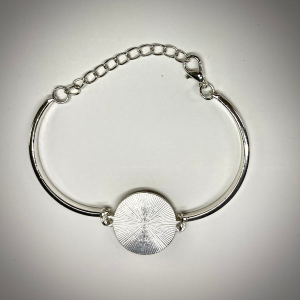 Silver Baseball Seam Bracelet