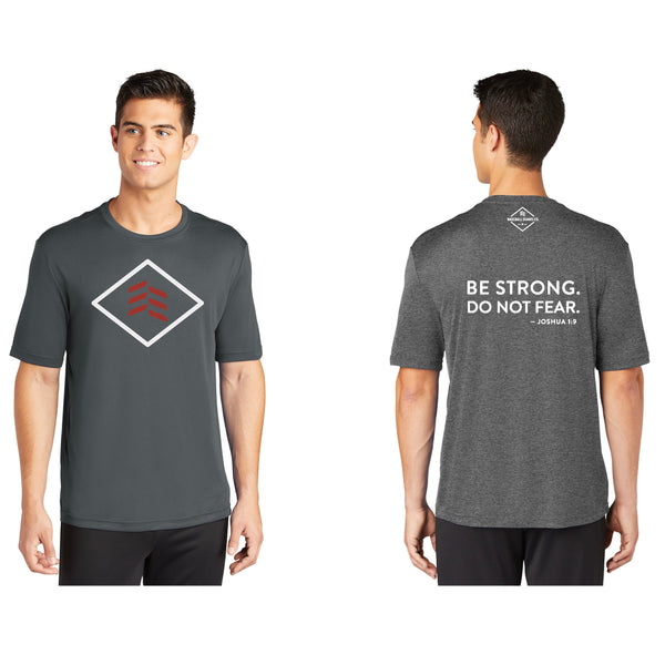 BE STRONG DO NOT FEAR Dri Fit Logo Shirt
