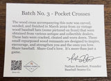 Batch No. 3 Baseball Bat Pocket Crosses