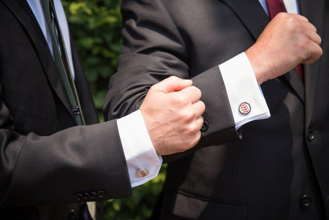 Bundle of Baseball Accessories: Tie Clip and Cufflinks