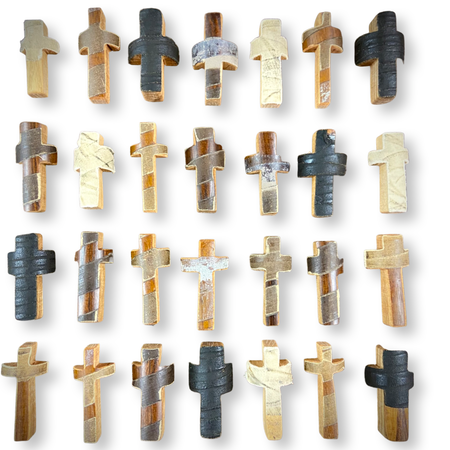 Plain Wood Baseball Bat Pocket Crosses