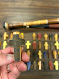 Small Batch No. 8 Wood Baseball Bat Pocket Crosses