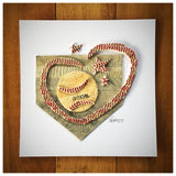 Miracle League Logo - Original Artwork Made from Actual Used Baseballs