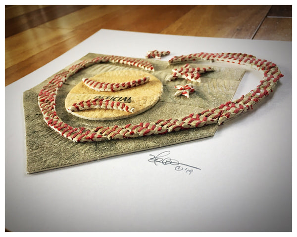 Miracle League Logo - Original Artwork Made from Actual Used Baseballs