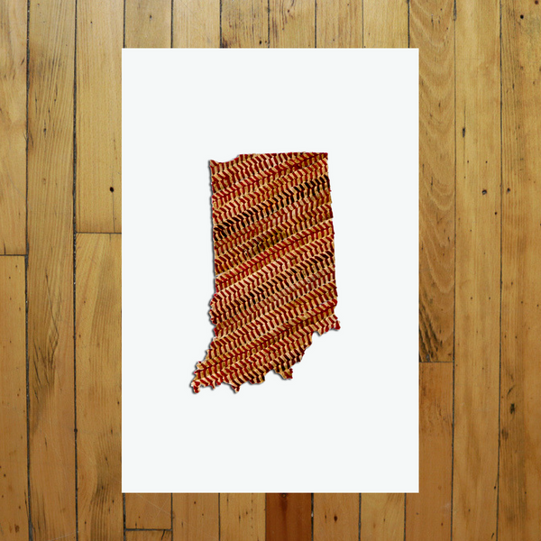 “America At The Seams” Print of State Artwork