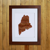 “America At The Seams” Framed Print of State Artwork