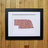 “America At The Seams” Framed Print of State Artwork