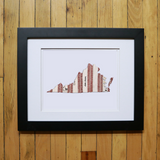 “America At The Seams” Framed Print of State Artwork